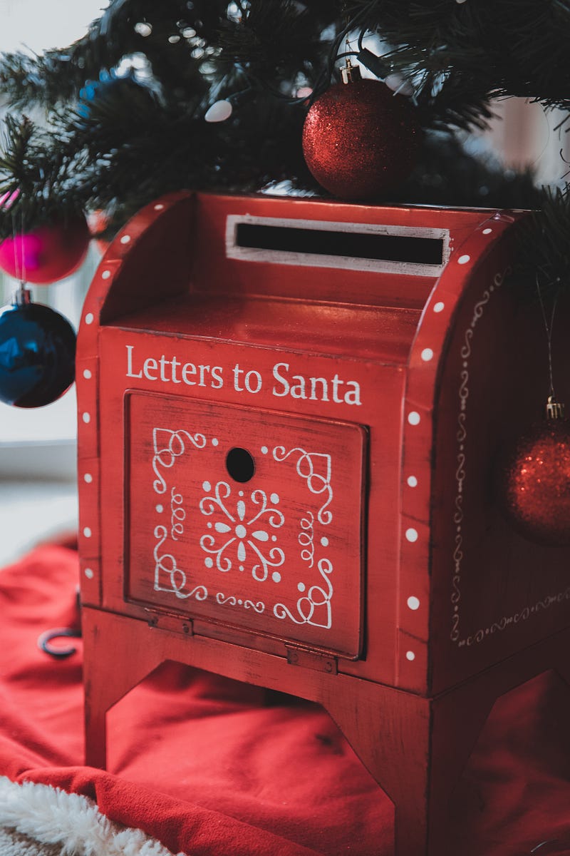 A letterbox for Santa.