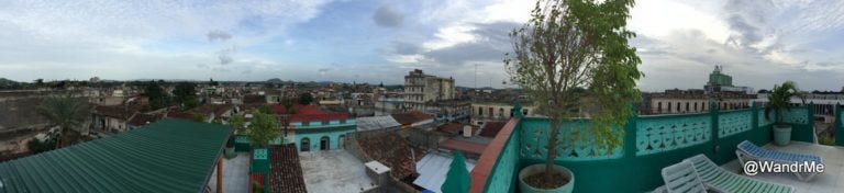 Great city views from the roof deck at Hostal Florida Center