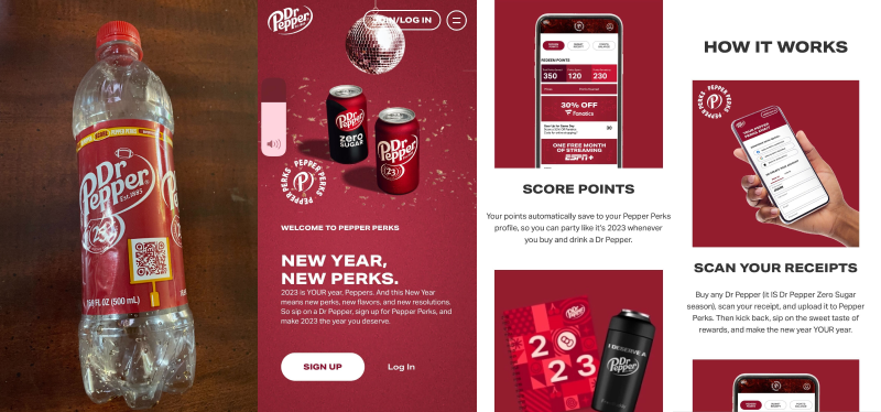 Dr. Pepper’s Pepper Perks rewards program.