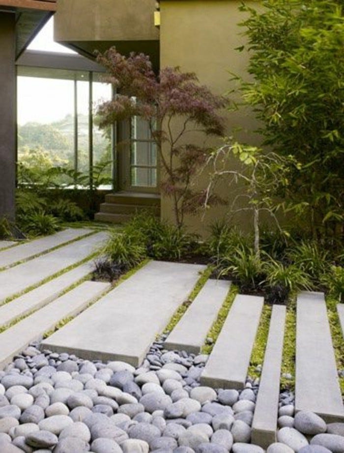 moderne-gartengestaltung-beton-boden-und-steine