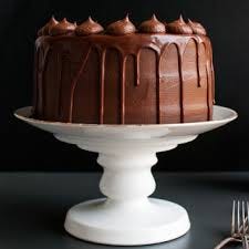 A beautiful chocolate theme stuff on plate with decorations