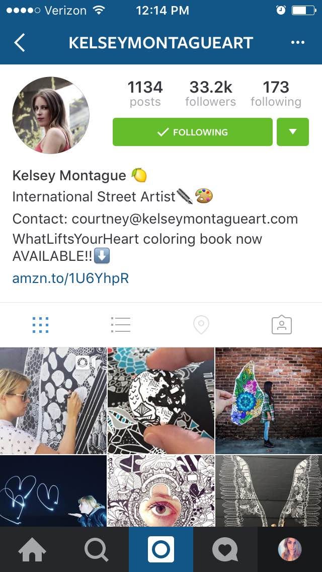 如何优化你的Instagram账户- kelseymontagueart