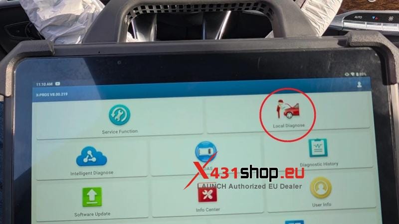 LAUNCH X431 PAD7 Mercedes S-Class W222 Oil Service Reset