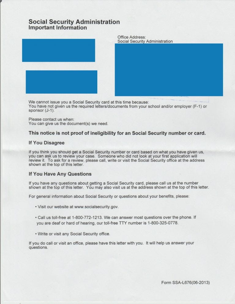 SSA Denial Notice