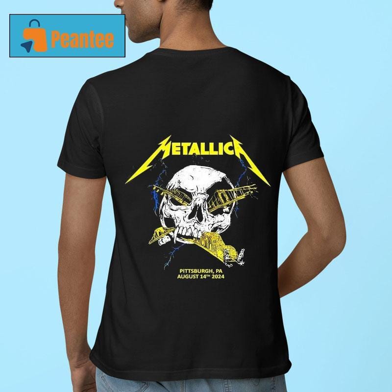 Metallica Pittsburgh Pa August 14th 2024 Shirt