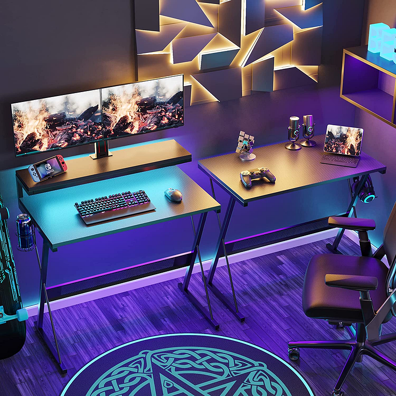 Bestier L-Shaped Gaming Desk best gaming experience
