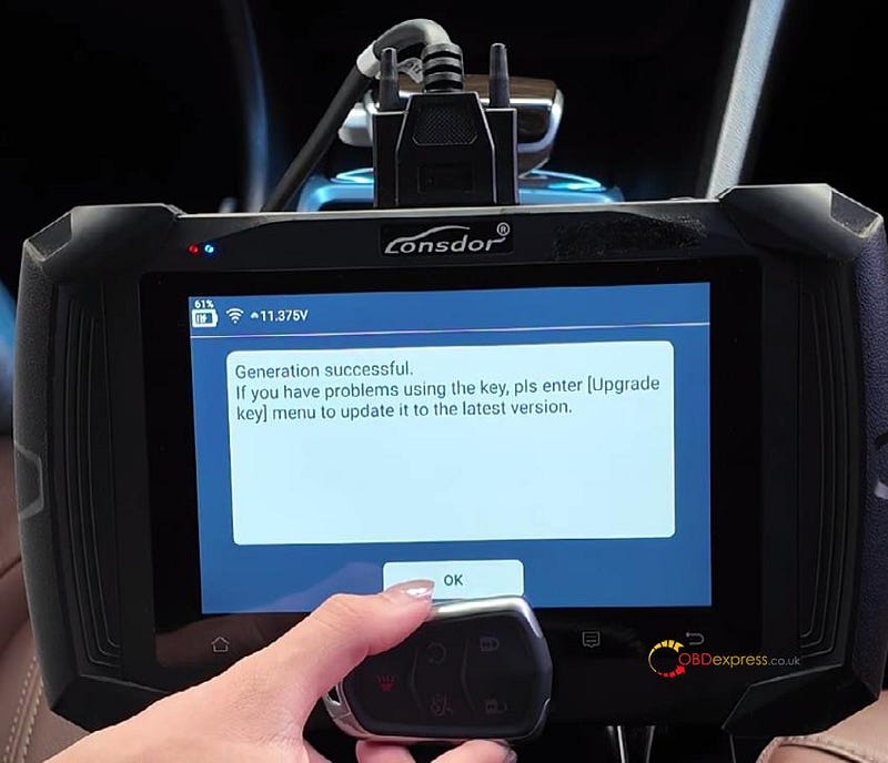 Lonsdor K518 Pro 2018年式 Buick GL6 にスマートキーを追加