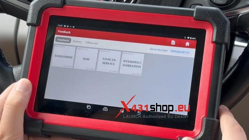 LAUNCH X431 CRP919E-BT: How To Report Diagnostic feedback