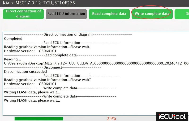 Launch X431 ECU Programmer Clone Hyundai MEG17.9.12 ECU