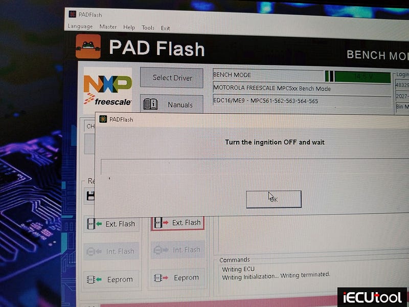 PADFlash Read DAF Truck ECU EDC7C32