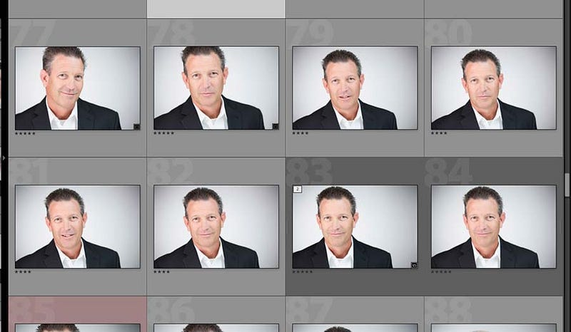 Headshot selection process