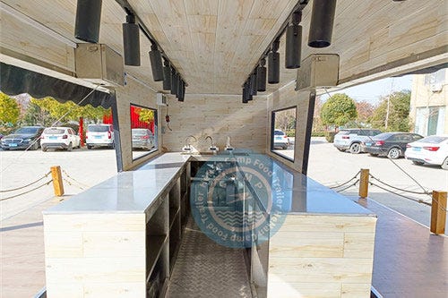 coffee trailer inner structure