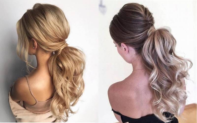 High Volume Low Ponytail Hairstyles