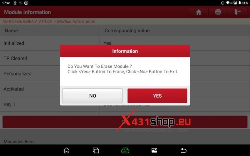 How to Reset Benz VGS3 NAG2 TCU with LAUNCH X431 PRO5