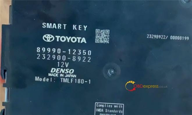 Autel IM508 and G-BOX2 add Toyota Corolla Altis 2021 4A smart remote