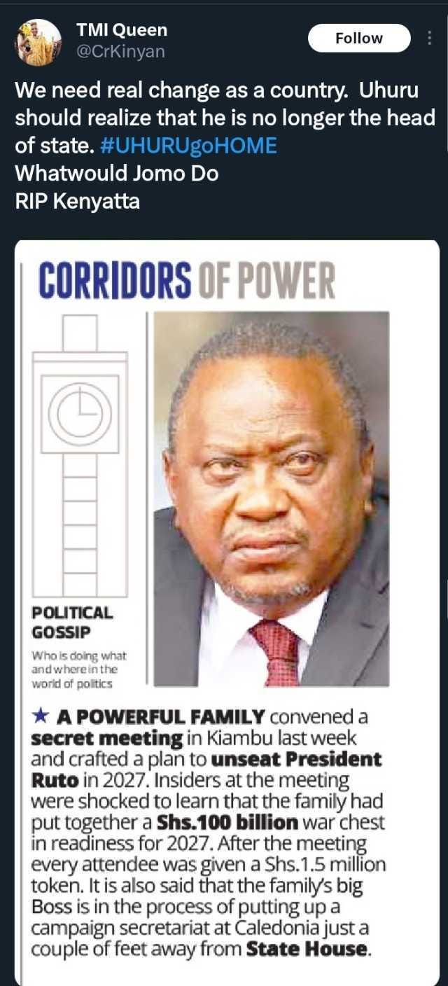 FAKE: This screen grab of The Star about a plan to unseat President ...