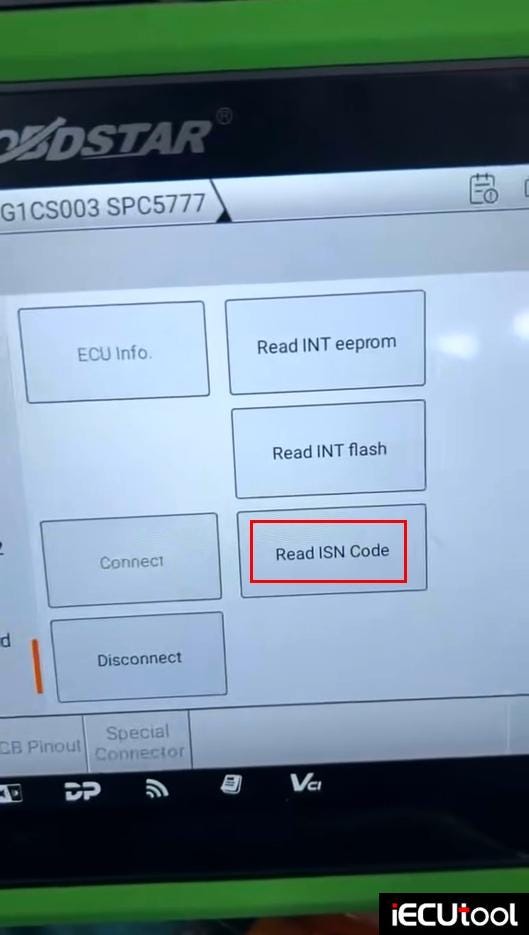OBDSTAR G3 Read BMW MG1CS003 ECU ISN Code