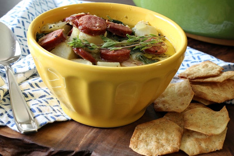 This Creamy Smoked Sausage and Potato Soup is not only incredibly tasty and easy to make, but it's ready in just under 30 minutes, making it perfect for those cold and busy week nights. From the bold flavor of the sausage to the soul warming broth and creamy texture from the milk & cream, what's not to love?