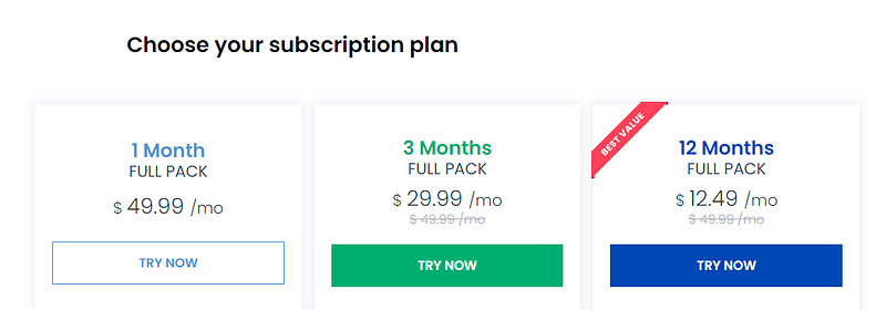 uMobix subscription plans