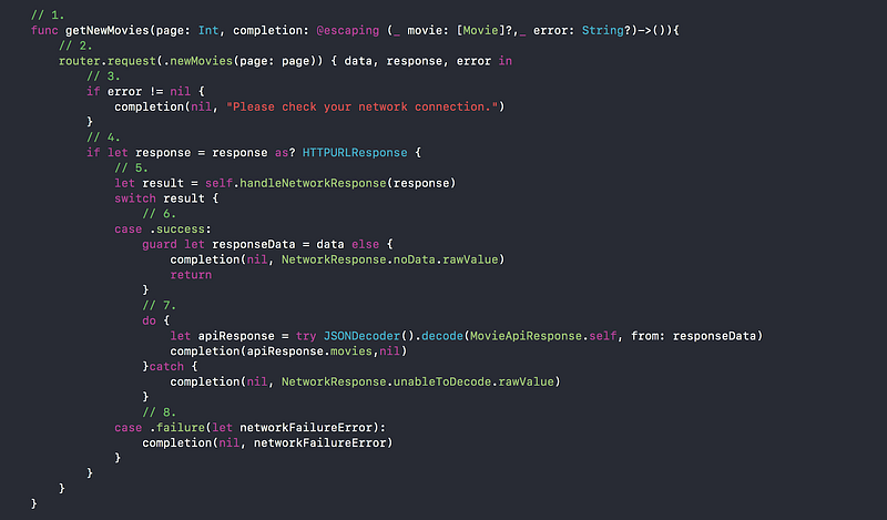 getNewMovies method implementation