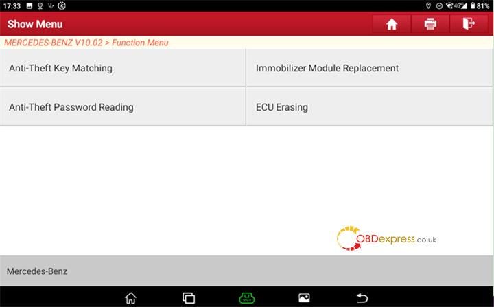 How to Erase Renew Benz VGS3 NAG2 TCU by LAUNCH X431 PRO5