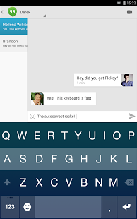 Fleksy клавиатура + Emoji Screenshot