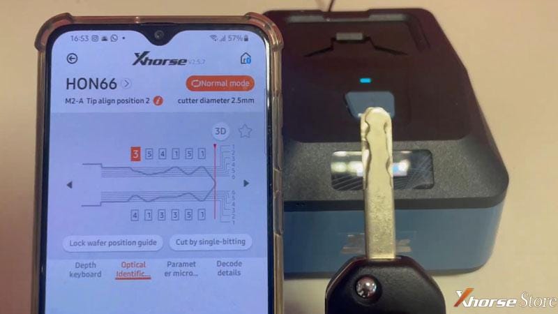 XhorseKeyReaderはHON66キーをすばやく読み取ります
