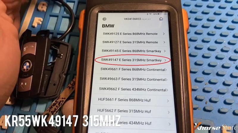 XhorseVVDIキーツールマックスロック解除BMWコンフォートアクセスキー