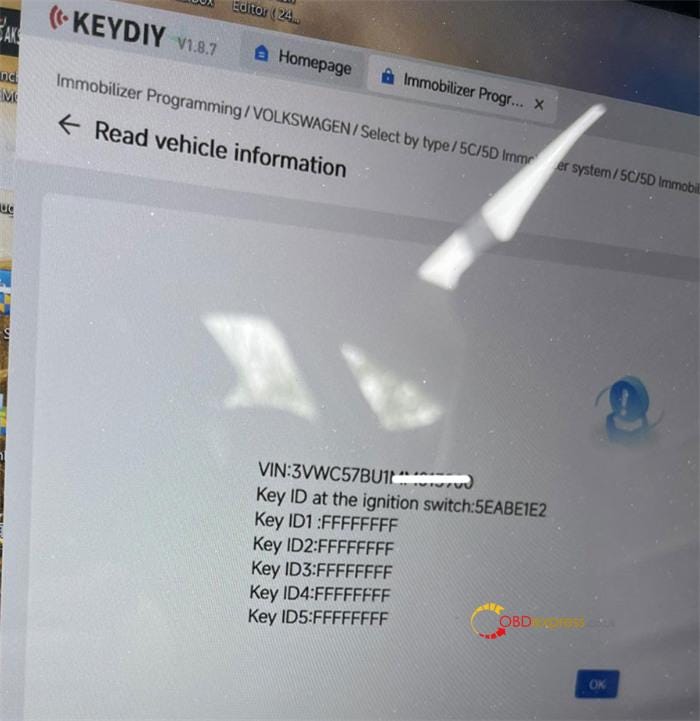Keydiy KD-X4 VW MQB49 5C Stuck in Key Learning Mode