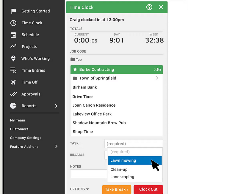 Quickbooks Time eases accounts and budget management along with time tracking for construction 