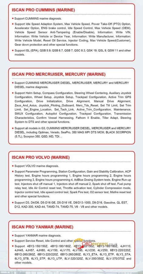 OBDSTAR ISCAN PRO Series Marine Scanner Introduction