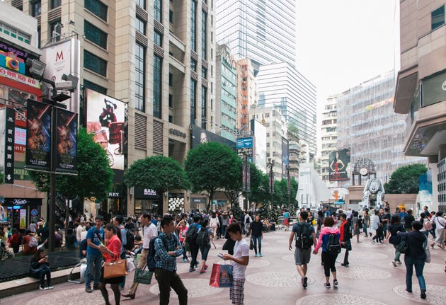 Shopping in Causeway Bay, Hong Kong