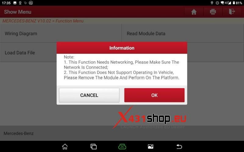 How to Reset Benz VGS3 NAG2 TCU with LAUNCH X431 PRO5