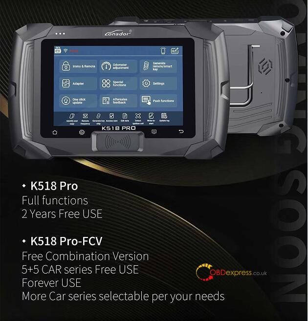 Lonsdor K518 PRO FCV VS K518 Pro VS K518ISE