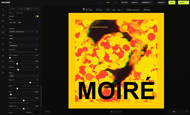 MOIRÉ LAB — Parametric Design Studio