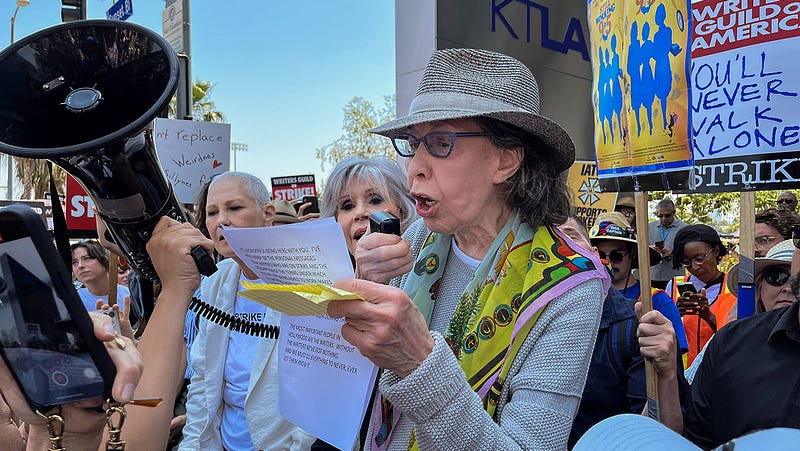 Writers’ Unexpected Solace During the Strike: Themed Pickets