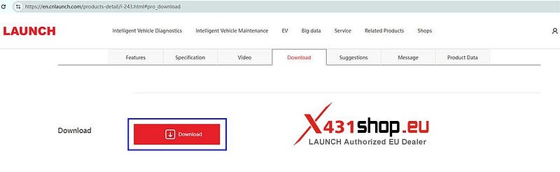Download and activate LAUNCH X431 XPROG5 PC software