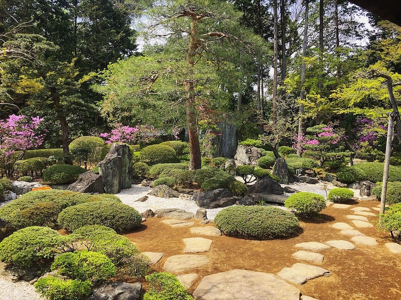One of the many gardens surrounding Kawagoe’s Kita-in temple complex in Saitama Prefecture