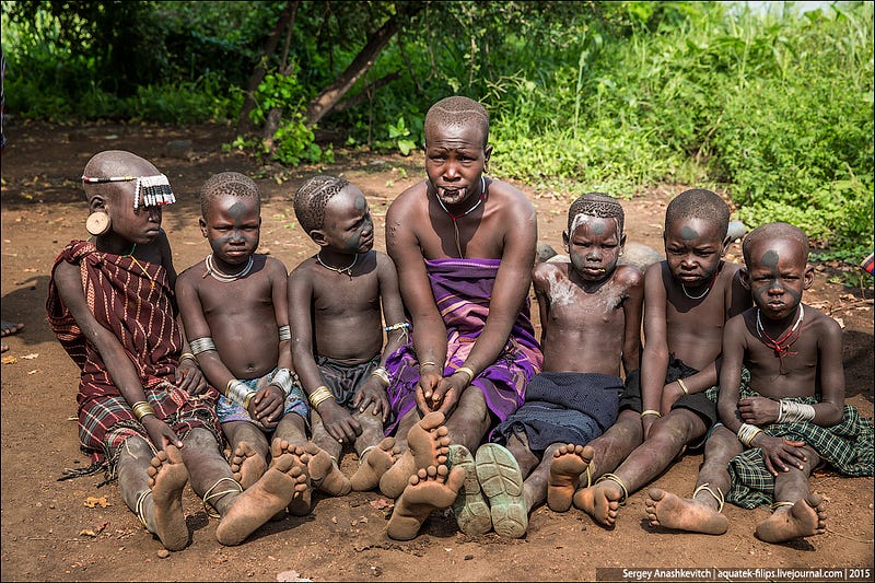 Mursi tribe, Ethiopia / Племя мурси в Эфиопии