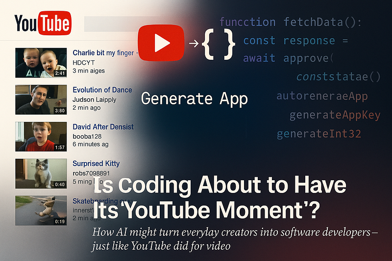 Is Coding About to Have Its “YouTube Moment”?