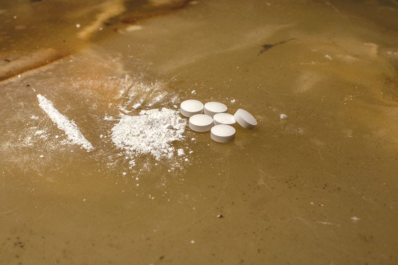 OxyContin on a table