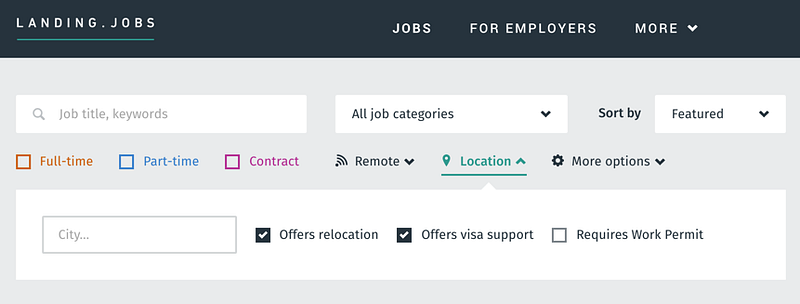 New features: Job Search