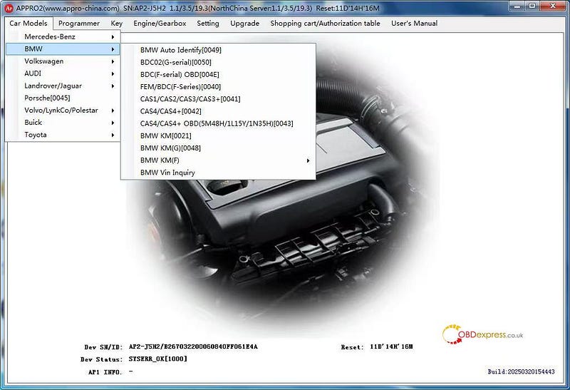How to Install APP2 APPRO2 Software for BMW BDC2 Key Adding