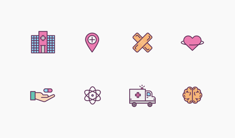 Medical icons by Jemis Mali