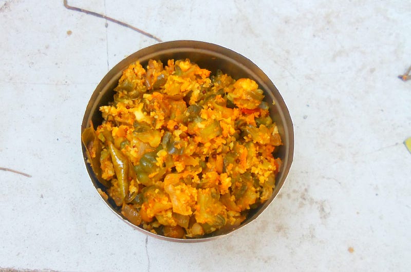 healthy bitterguard stir fry