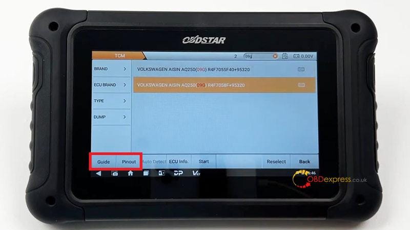 OBDSTAR DC706 Calibrate VW AISIN AQ25009G Mileage