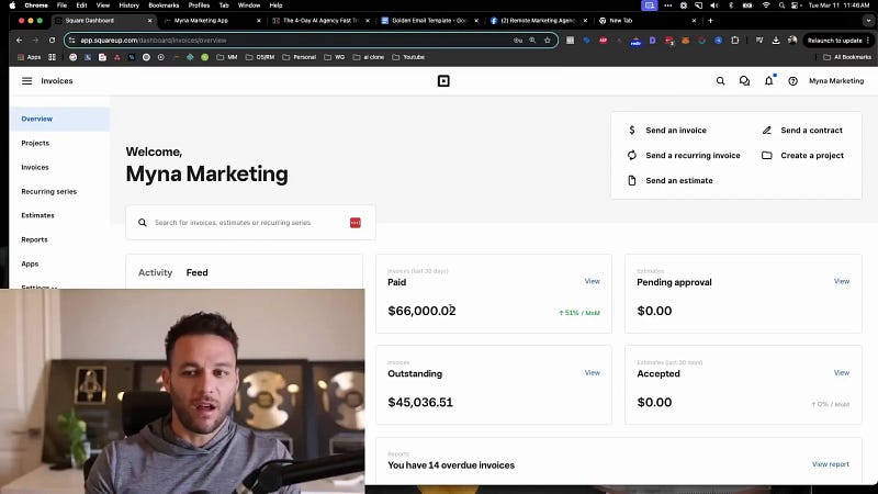 Nick explaining revenue generated with AI tactics