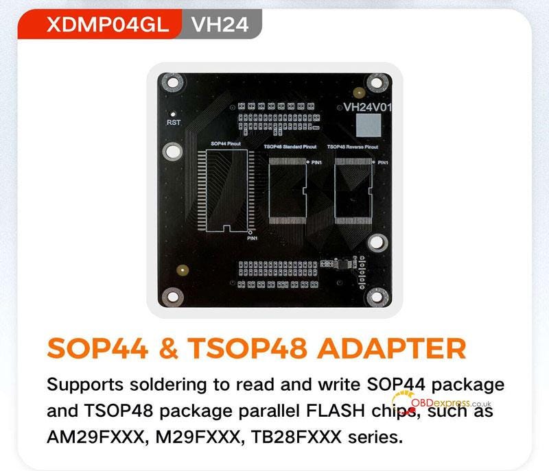 Xhorse Multi-Prog SOP44 TSOP48 EEPROM and FLASH Adapter