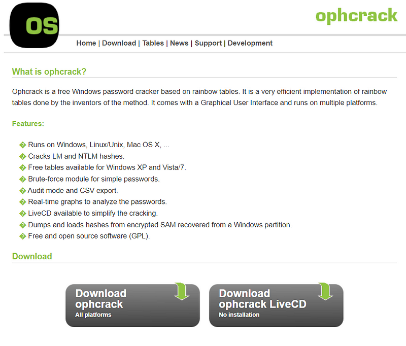 ophCrack is a free tool you can download online