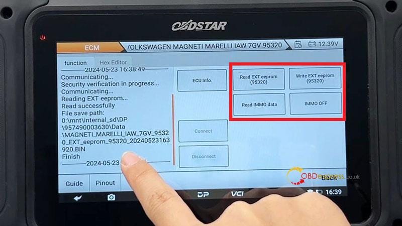 OBDSTAR DC706 ECM IMMO Off VW 7GV by Bench